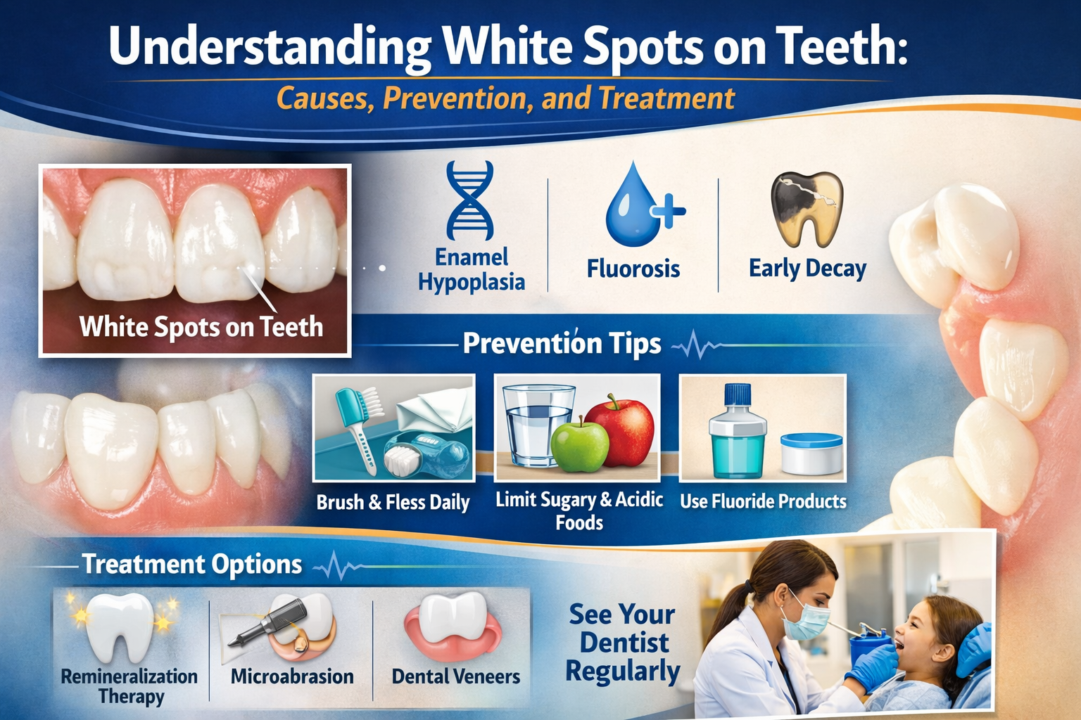 Informative on white spots on teeth
